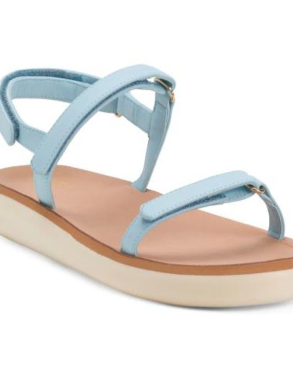 NEW w/Box Beek Tyto Sky Blue Strappy Platform Sandals Size 8